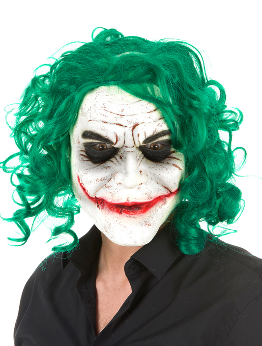 Masque latex arlequin psychopathe adulte Halloween