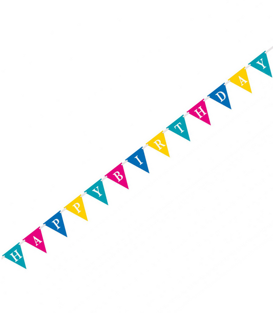 Guirlande Happy birthday fanions