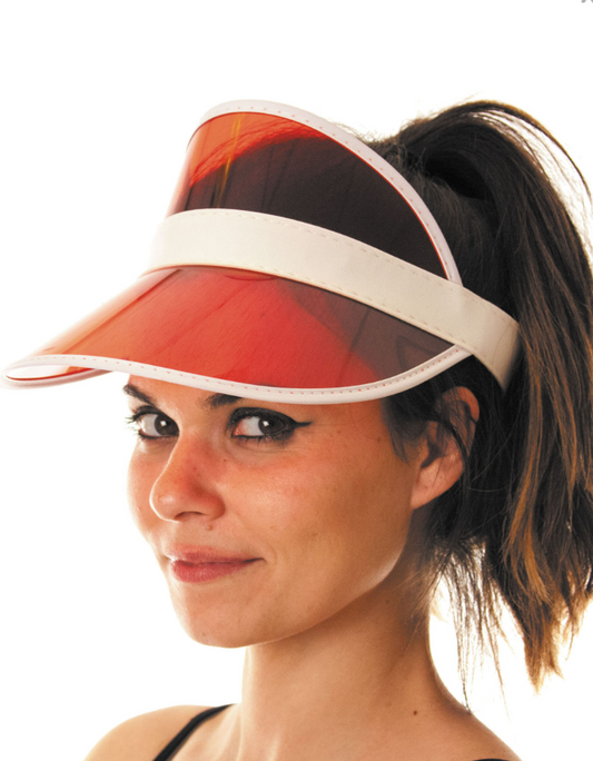 Visière joueur de poker rouge adulte