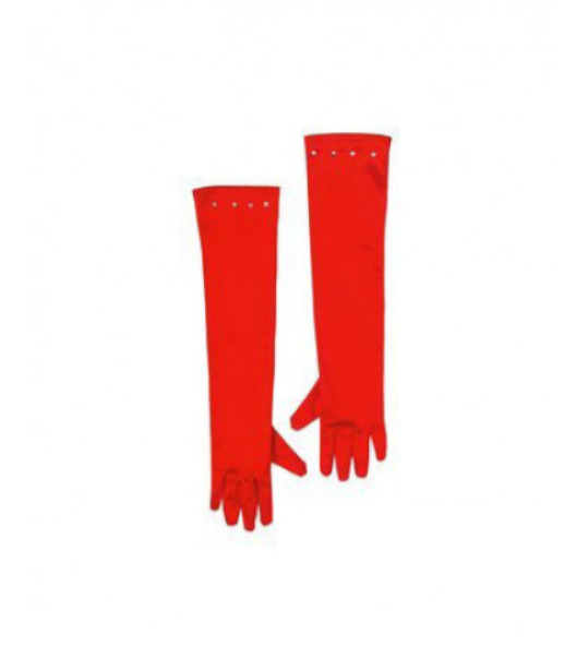 Gants longs rouges enfant