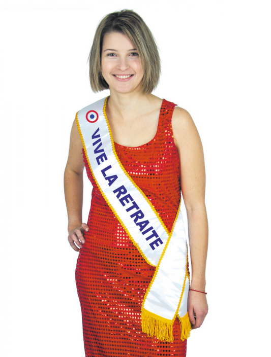 Echarpe Vive la retraite