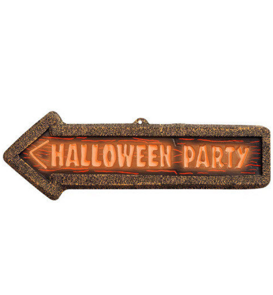 Flèche signalétique Halloween Party
