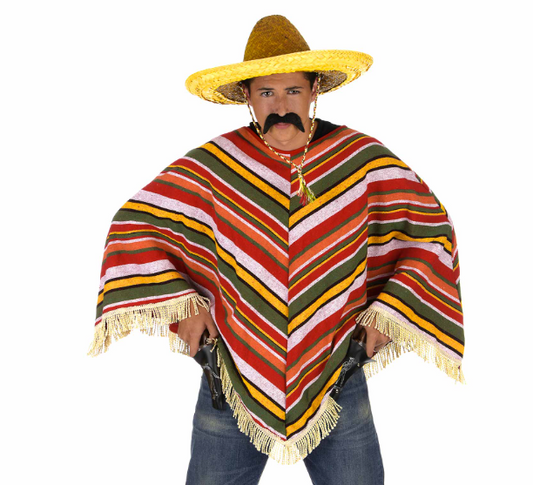 Poncho mexicain adulte LUXE