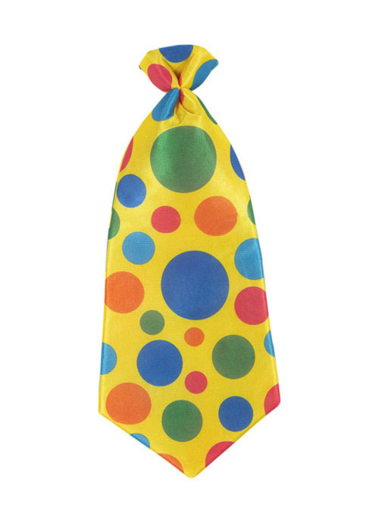 Cravate à pois clown adulte