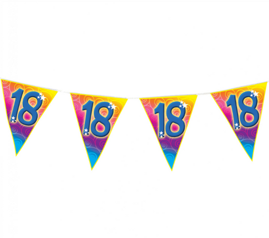 Guirlande fanions âge 18 ans 5 m