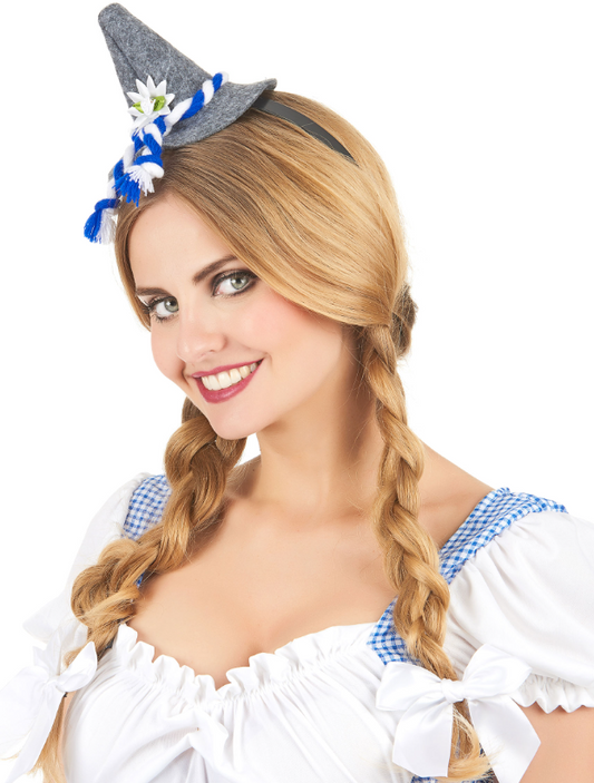 Serre-tête mini chapeau Bavarois adulte