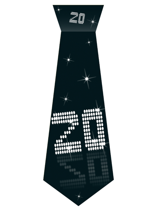 Cravate en carton avec élastique 20 ans VIP
