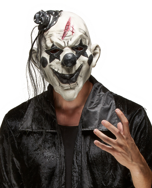 Masque clown rockeur effrayant adulte