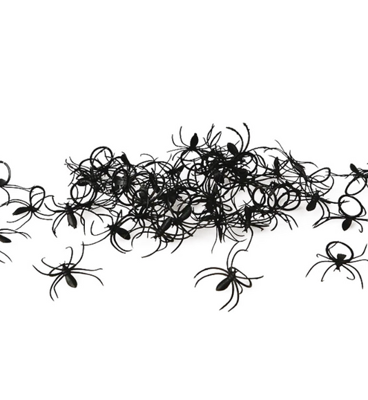 Lot 50 bagues araignées Halloween
