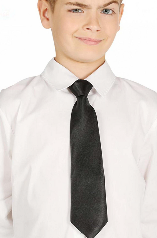 Cravate noire enfant 30 cm