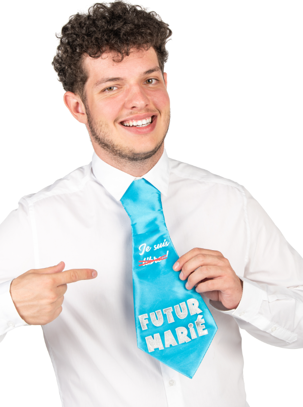 Cravate humoristique enterrement de vie de garçon