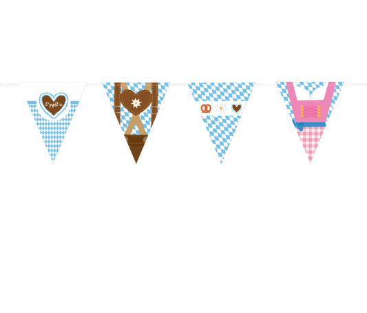 Guirlande fanions fête de la bière 4 m