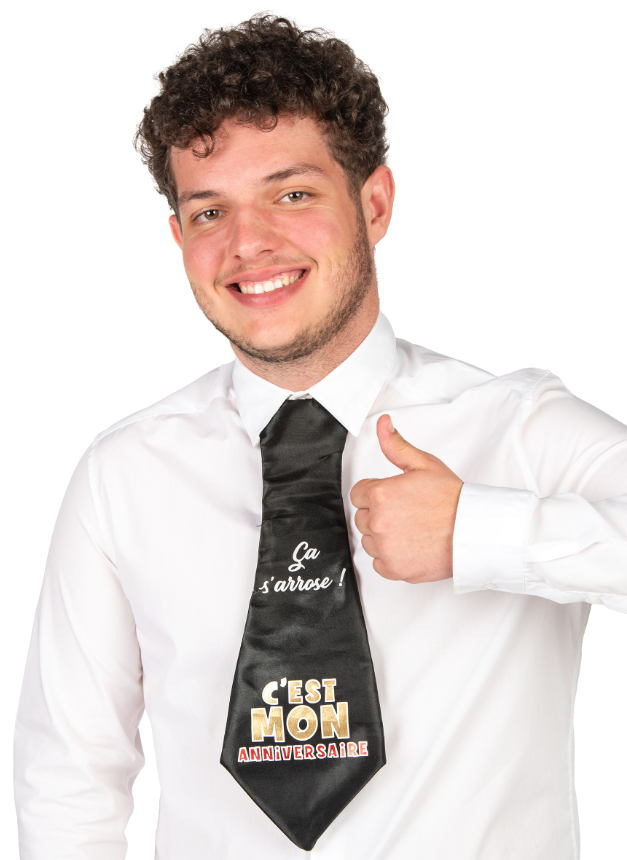 Cravate humoristique Joyeux Anniversaire