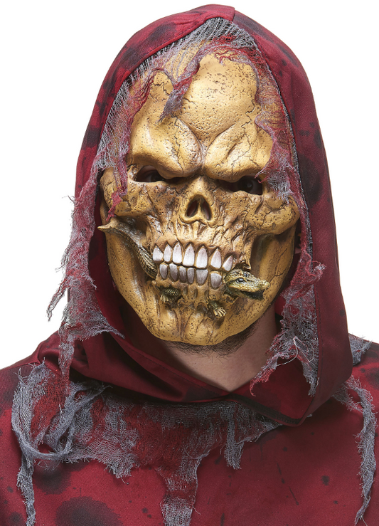 Masque latex squelette mangeur de reptiles adulte