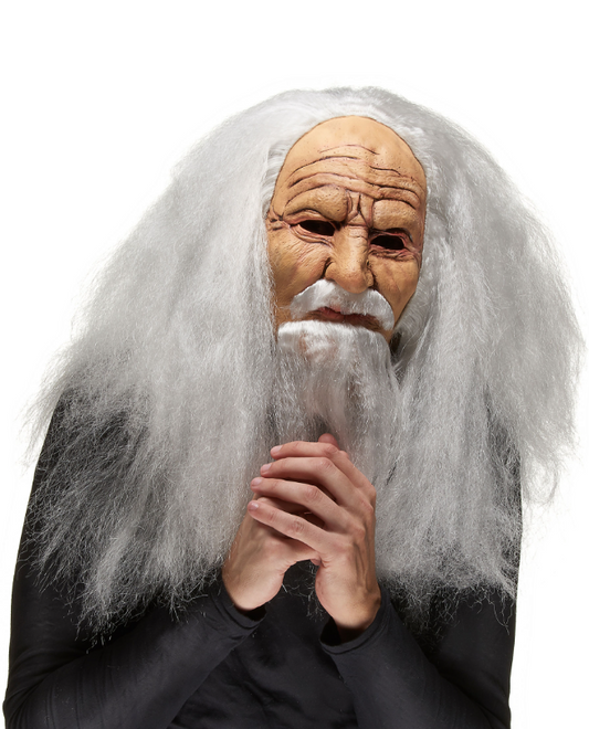 Masque latex vieux sorcier adulte