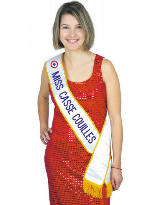 Echarpe humoristique miss casse-couilles adulte