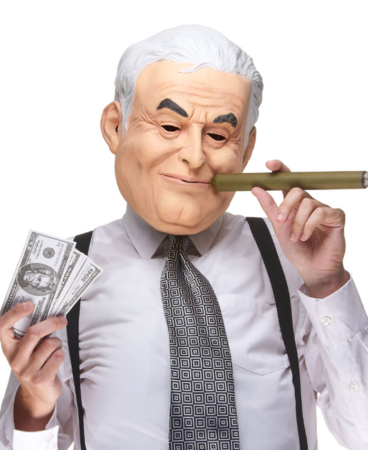 Masque humoristique en latex Dominique adulte