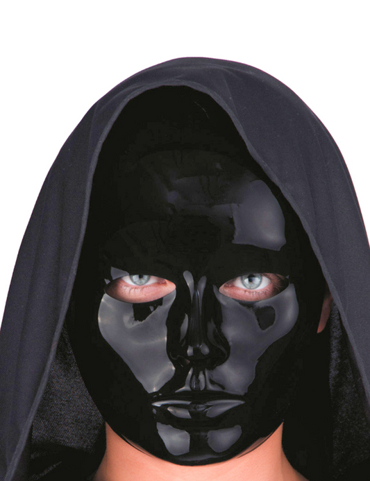 Masque visage noir adulte