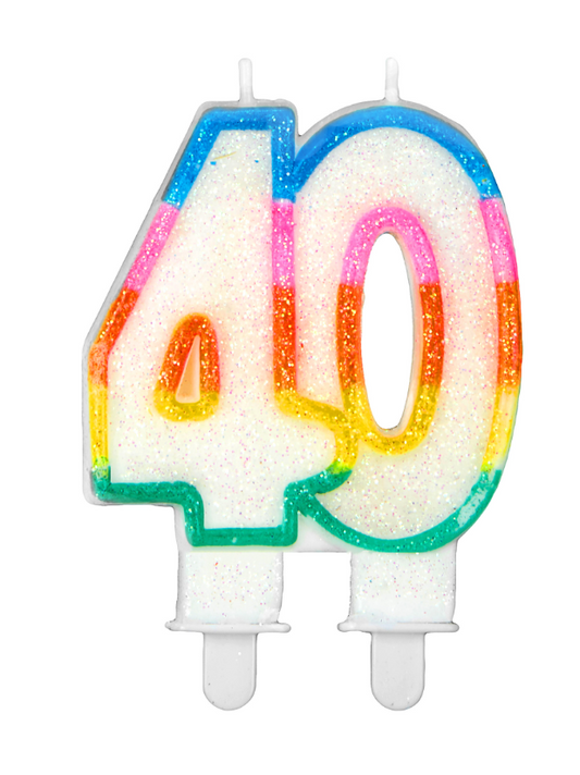 Bougie d'anniversaire chiffre 40