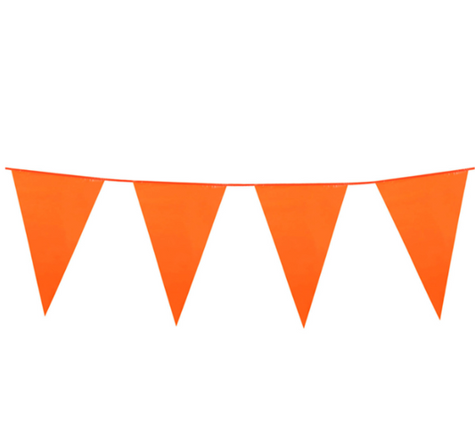 Guirlande à fanions oranges 10m
