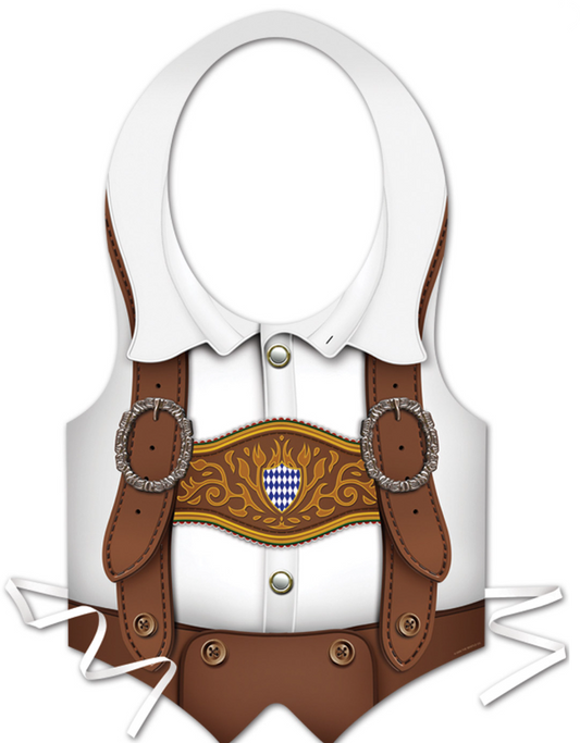 Tablier plastique homme bavarois fête de la bière