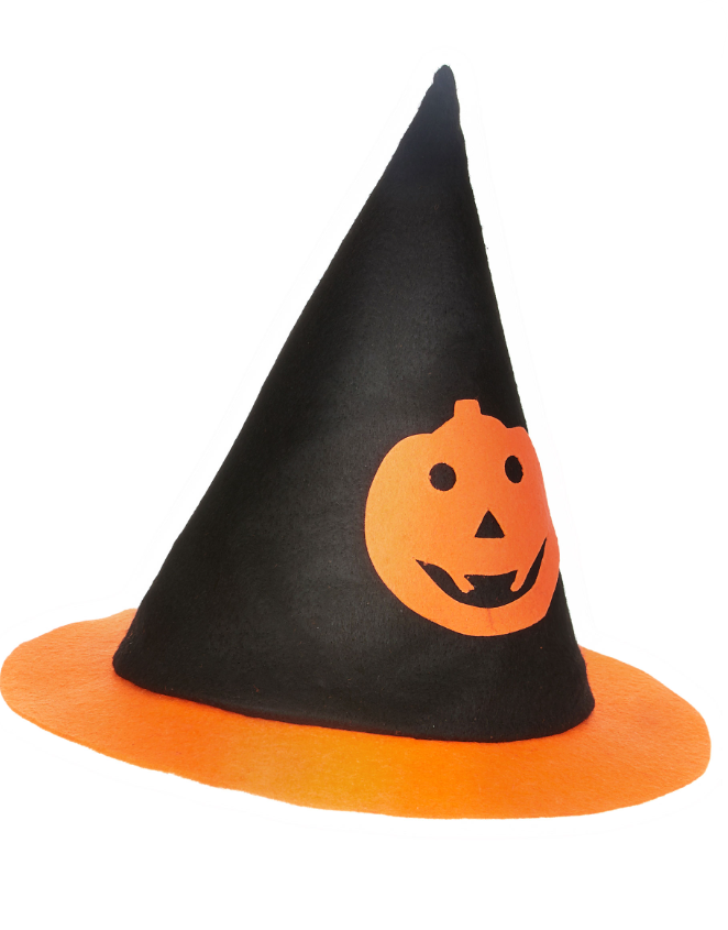 Chapeau sorcière citrouille enfant Halloween