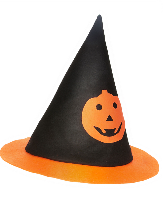Chapeau sorcière citrouille enfant Halloween
