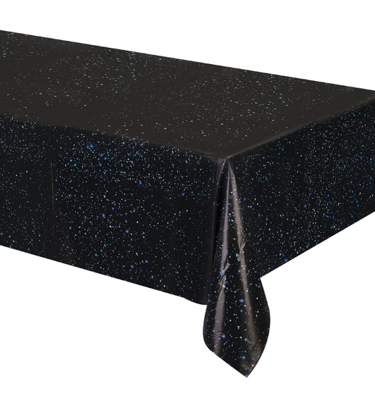 Nappe en plastique anniversaire de l'espace 137 x 274 cm