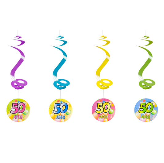 Suspensions spirale 50 ans Fiesta 60 cm