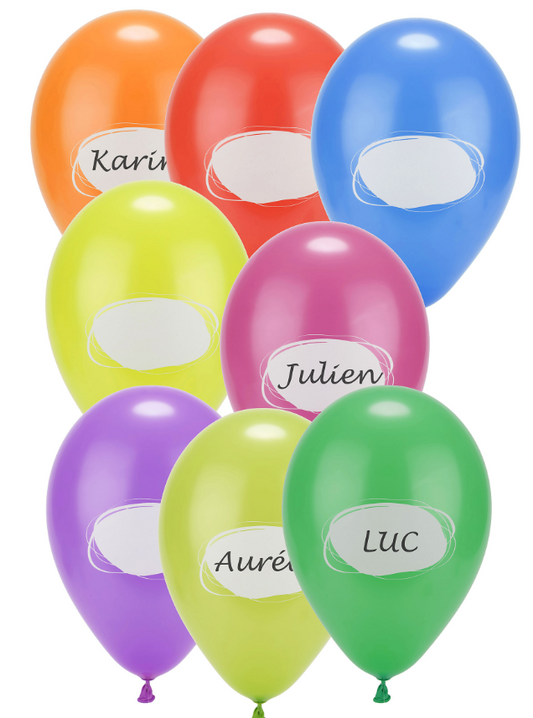 Ballons en latex à personnaliser 30 cm