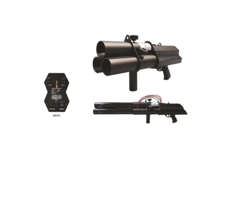 Pistolet à confettis à 3 têtes