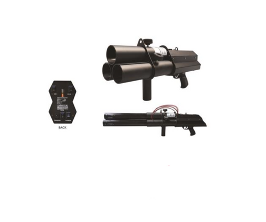 Pistolet à confettis à 3 têtes