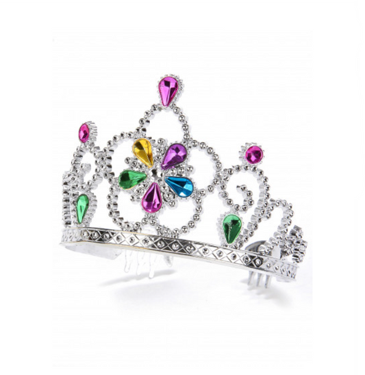 Diadème princesse serti multicolore adulte et enfant