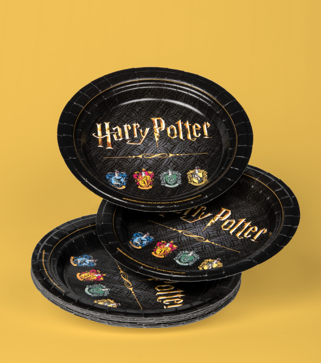8 Assiettes en carton FSC® Harry Potter™ 23 cm