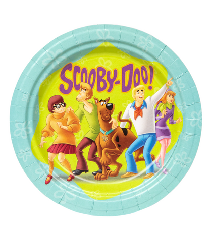 8 Assiettes en carton FSC® Scooby-Doo™ 23 cm