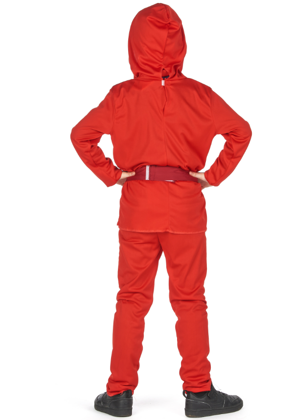 Déguisement ninja rouge étoiles garçon