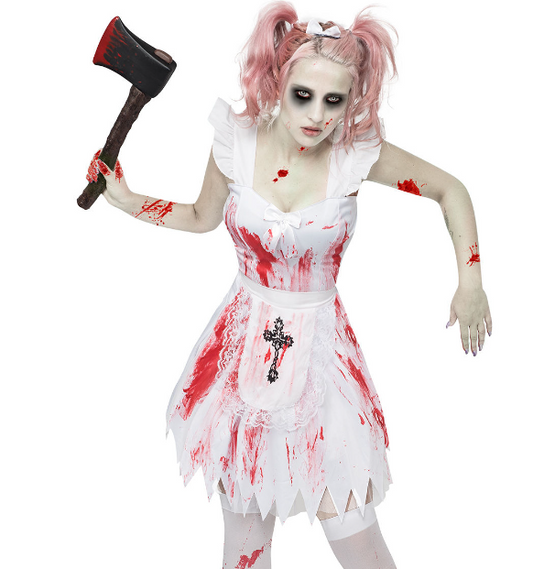 Déguisement demoiselle d'honneur zombie femme Halloween