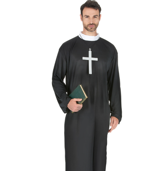 Déguisement prêtre grande taille homme