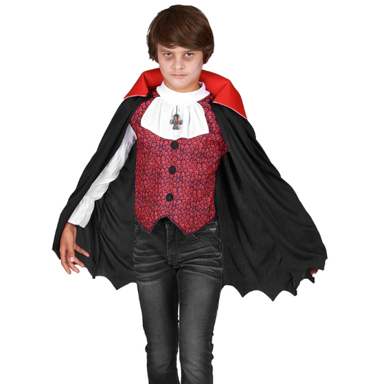 Déguisement vampire garçon rouge Halloween