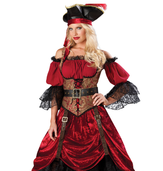 Déguisement Pirate avec corset pour femme - Luxe