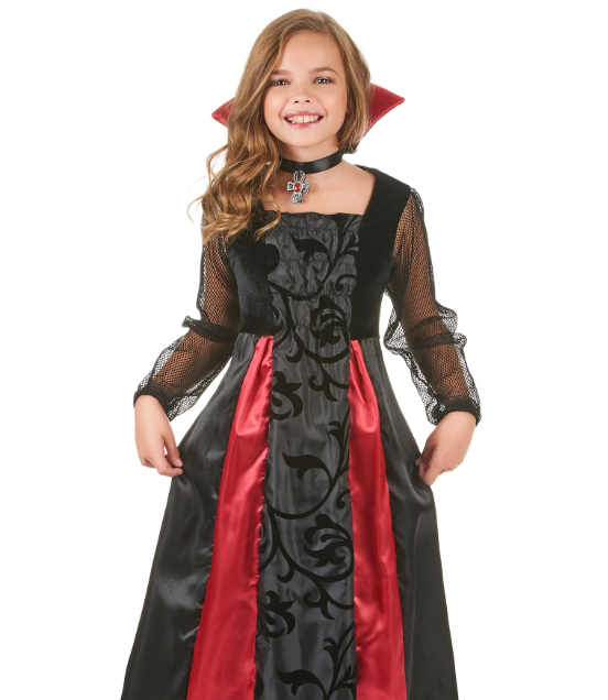 Déguisement Vampire satiné fille