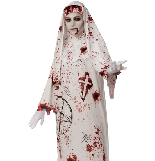 Déguisement nonne ensanglantée femme