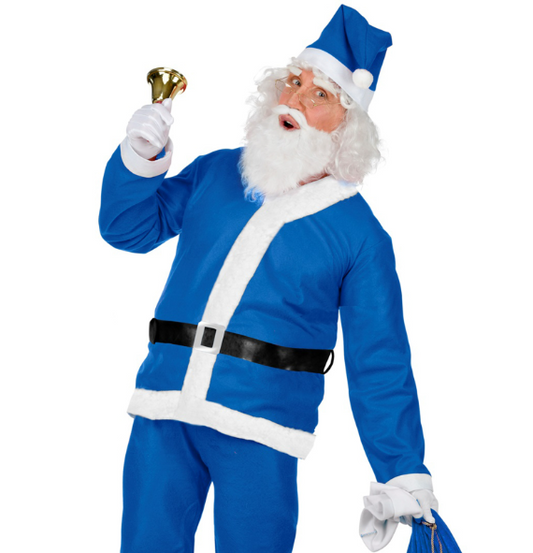 Déguisement Père Noël bleu homme