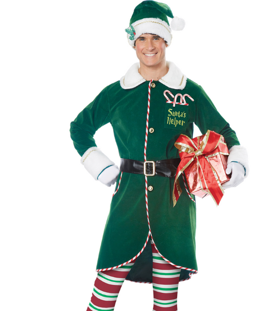 Déguisement elfe du père Noel luxe homme