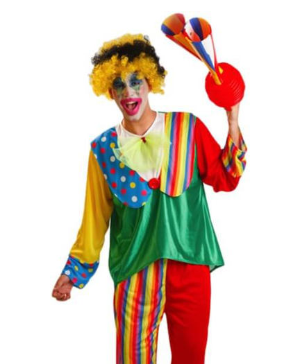 Déguisement de Clown à Rayures pour homme