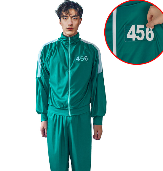 Déguisement participant de jeu avec numéro personnalisable adulte