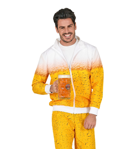 Déguisement survêtement bière adulte