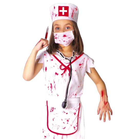 Déguisement infirmière zombie blanche fille