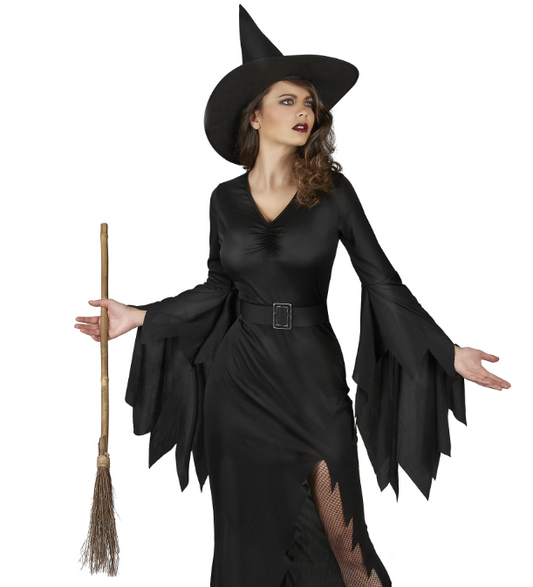 Déguisement sorcière noire sexy femme