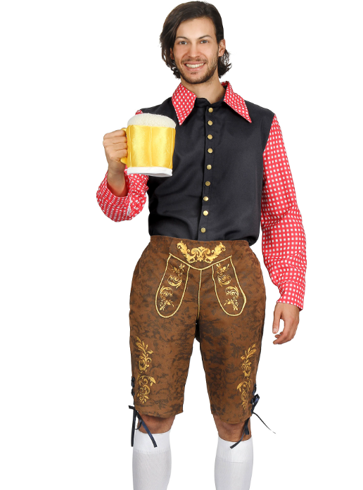 Déguisement Bavarois à carreaux homme